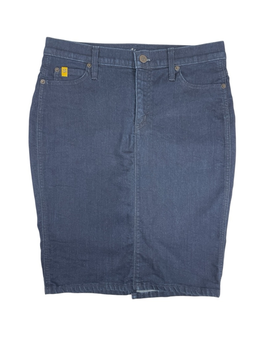 Second Yoga Jeans Dark Denim Jean Pencil Skirt Size 28 Made in Canada